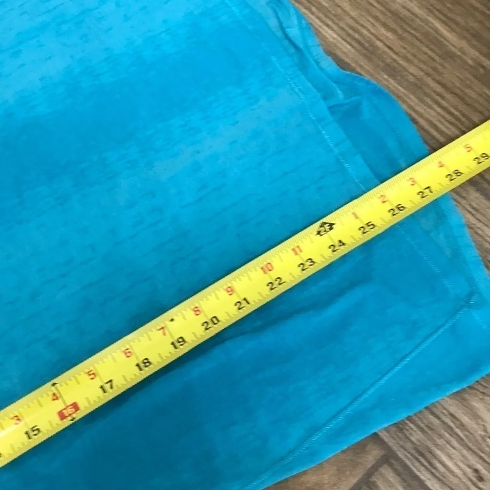Lululemon blue thin short sleeved top.